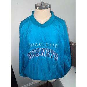 Vintage Logo 7 Charlotte Hornets pullover size XL
